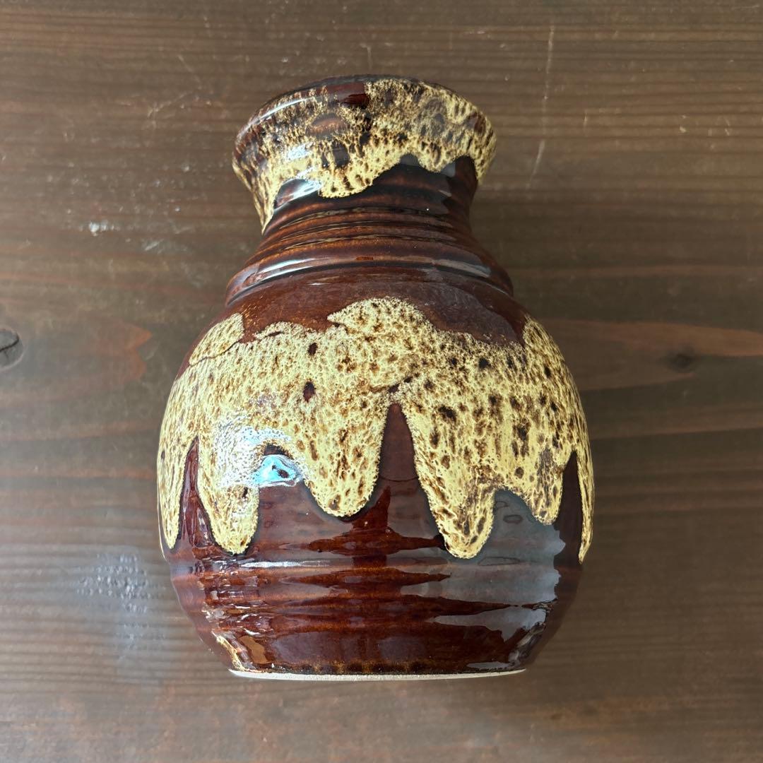 FAT LAVA ファットラバ ヴィンテージ花器 ドイツ花瓶 17cm