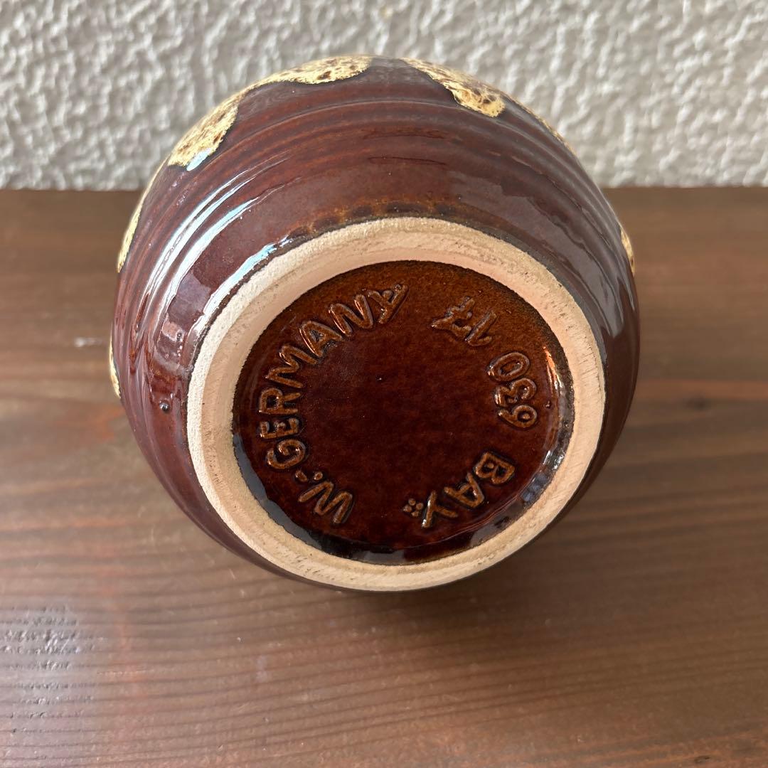 FAT LAVA ファットラバ ヴィンテージ花器 ドイツ花瓶 17cm