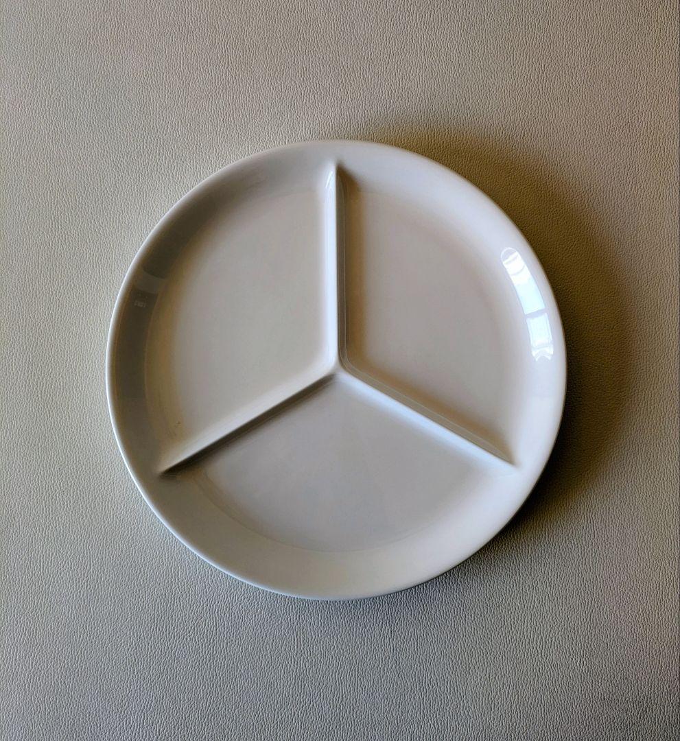 【ほぼ未使用・日本製】Amway × NIKKO 仕切り皿 25cm 5枚セット