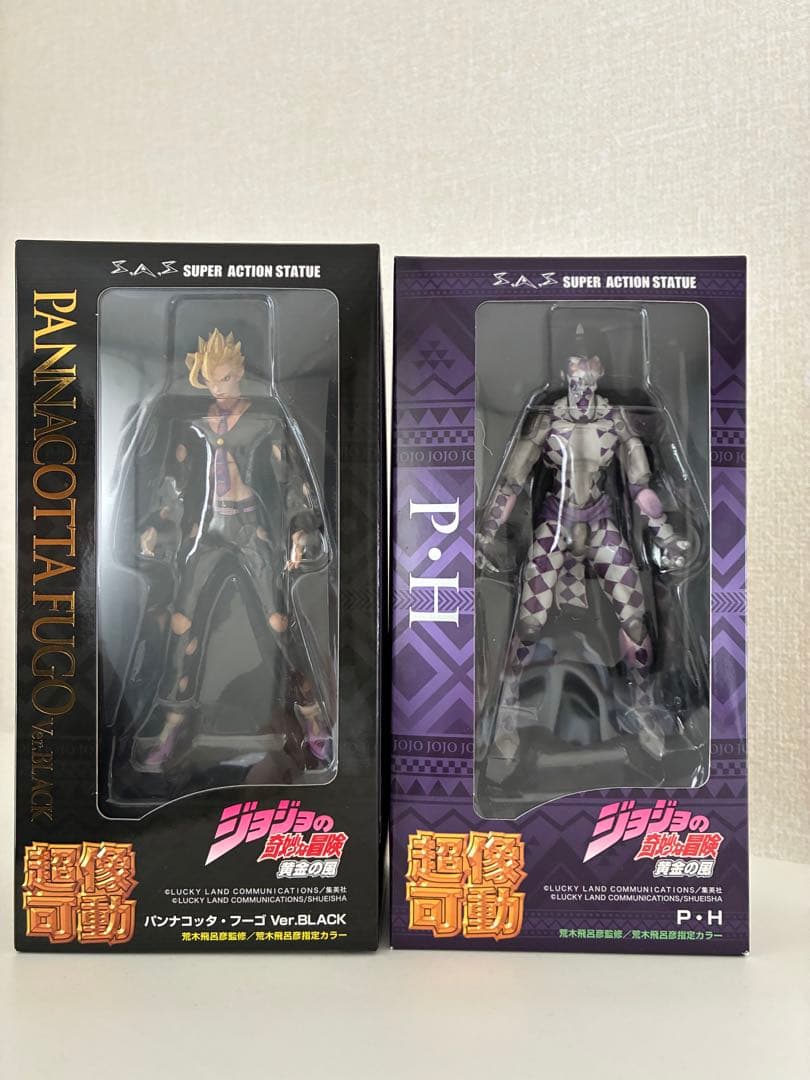 ジョジョの奇妙な冒険 超像可動 パンナコッタ・フーゴ&パープル・ヘイズ 中古