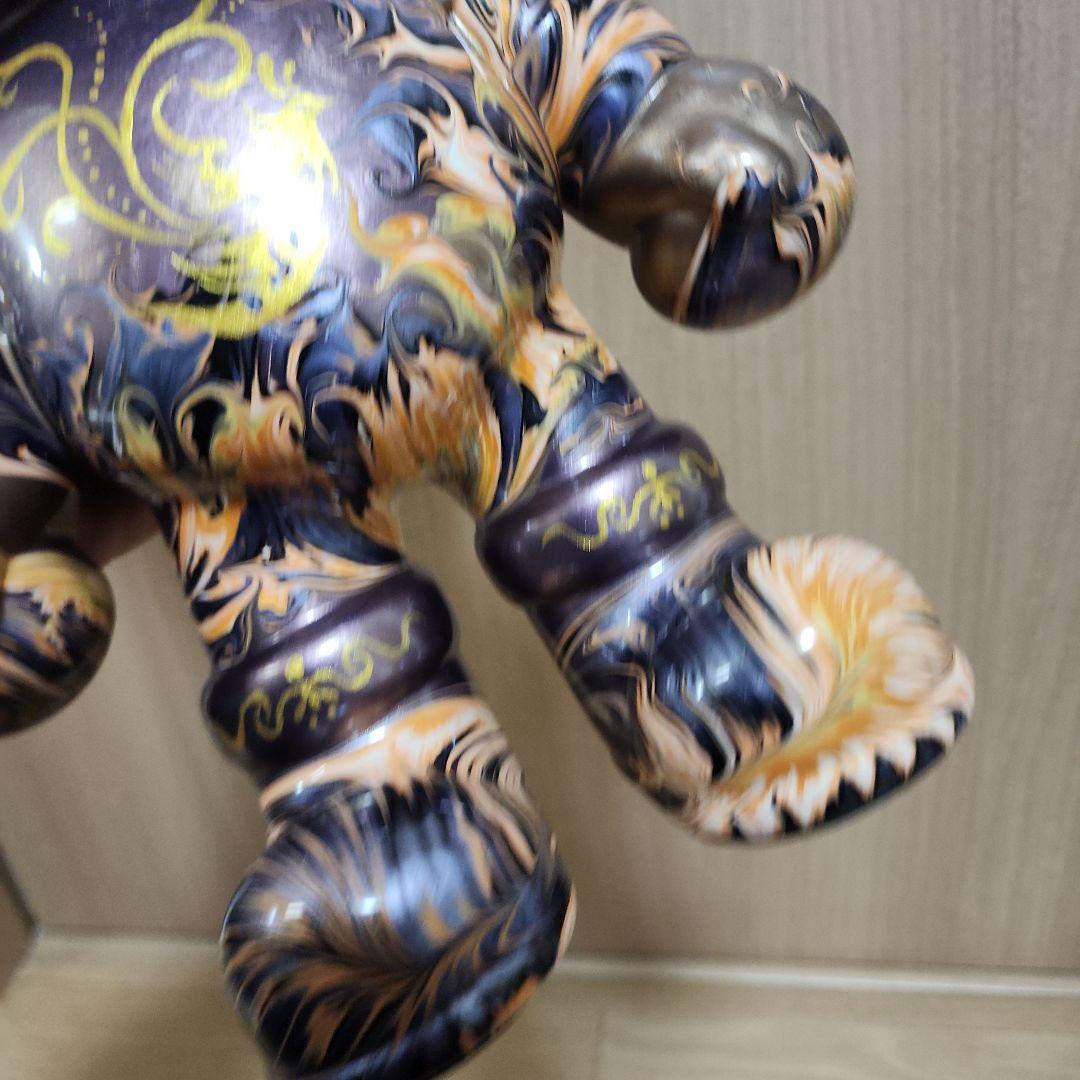 鳳凰がオシャレな垂らしアート、流体アートフィギュア 一点物！