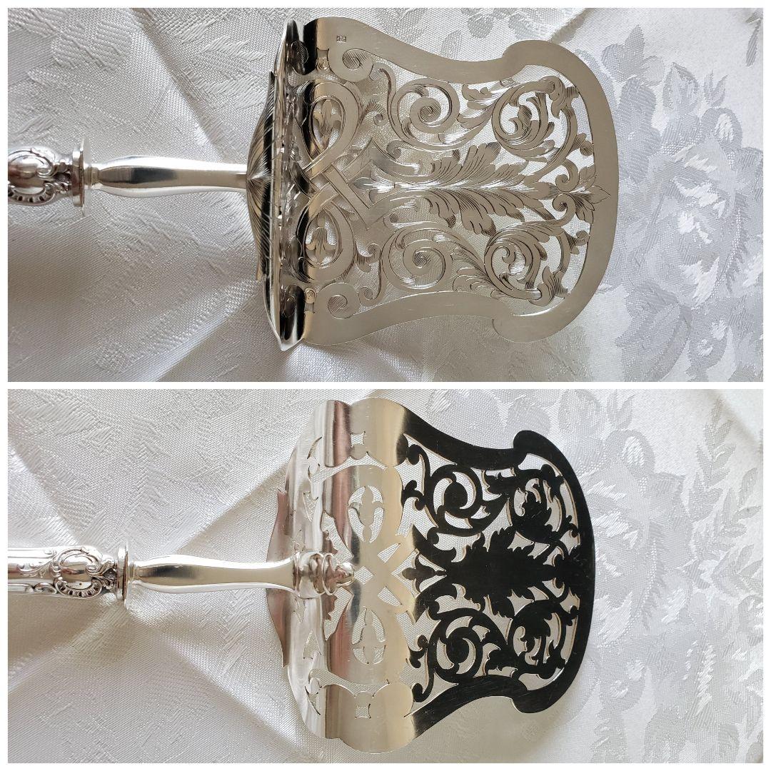 純銀 950 スターリング 特大 サーバー シルバー アンティーク