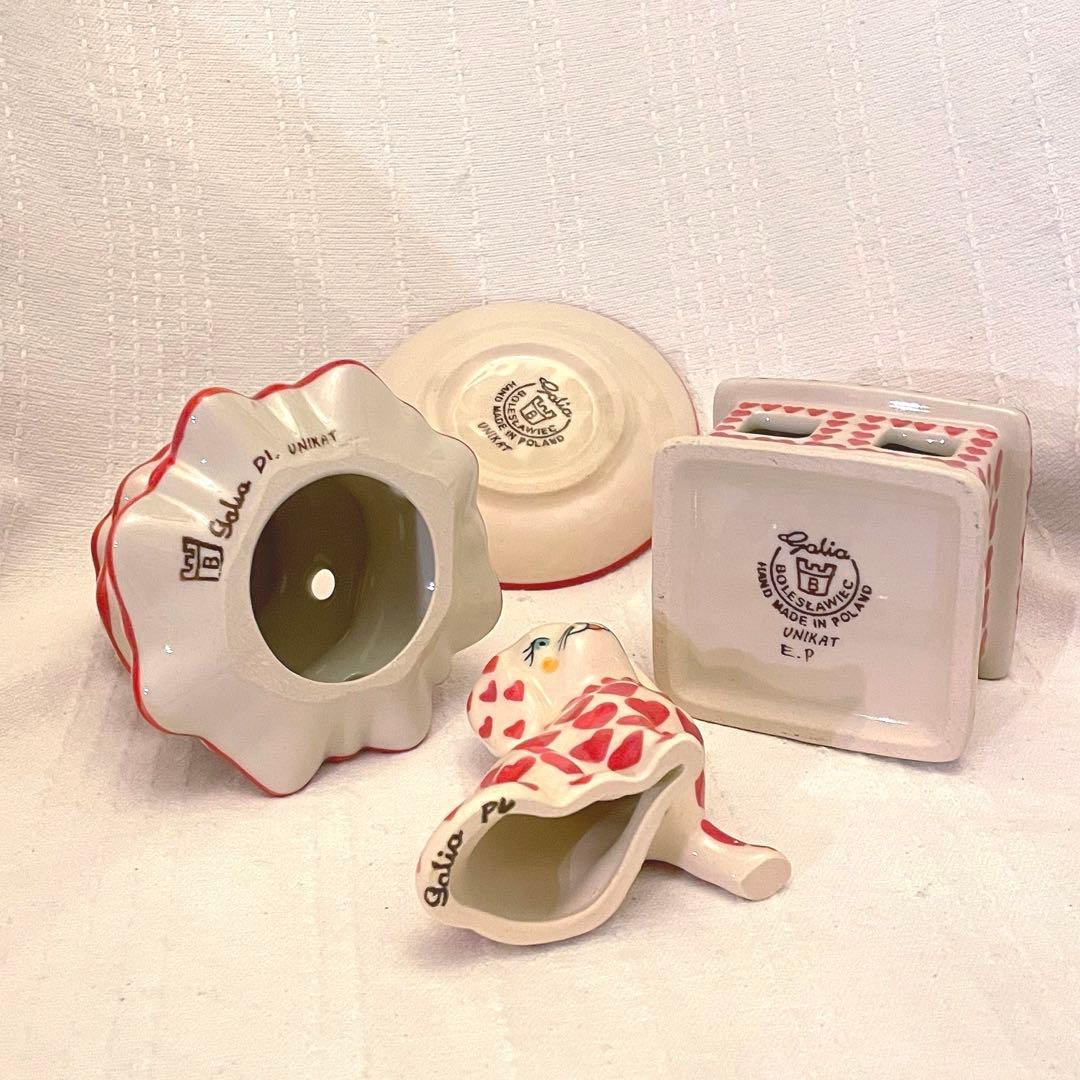 ポーリッシュポタリー　ドッグ&ハウス＆ツリー