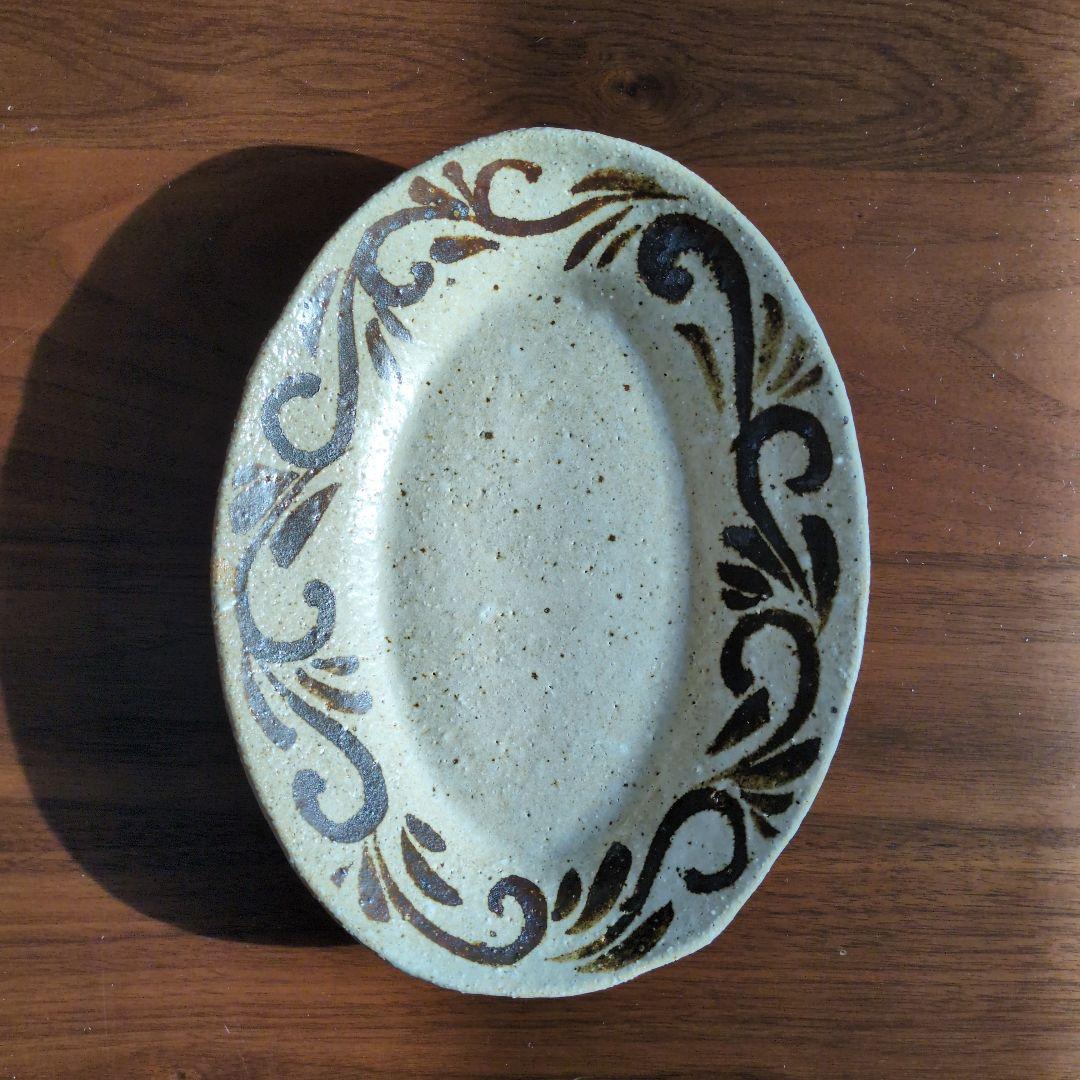 西川真衣さん　鉄絵　オーバル皿＆深皿 ３セット