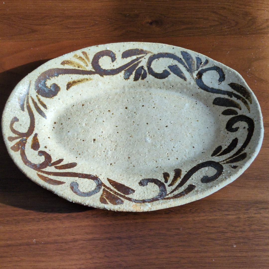 西川真衣さん　鉄絵　オーバル皿＆深皿 ３セット