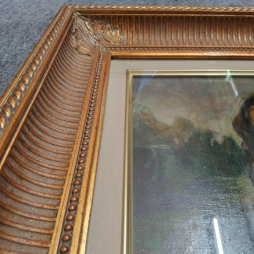 モナリザ肉筆模写、P８号。画家保田 三友紀の油彩3年 がかりの 古典画技法