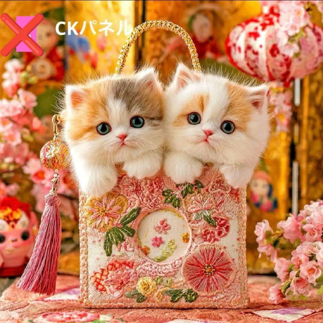 フラットポーチ♥6重ガーゼハンカチ♥オーダー受け付けページ♥御守りネコ