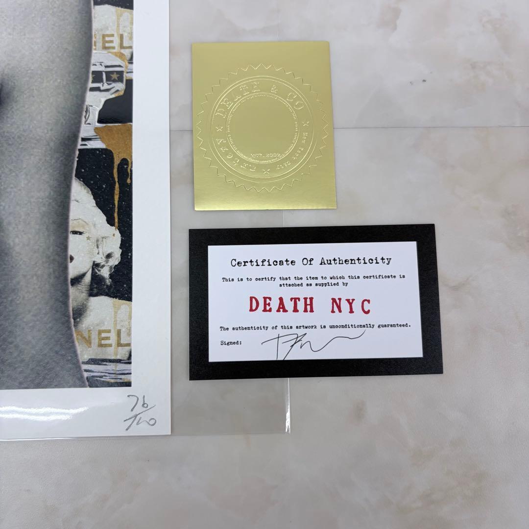 DEATH NYC マリリンモンロー OBEY 直筆サイン 現代アート