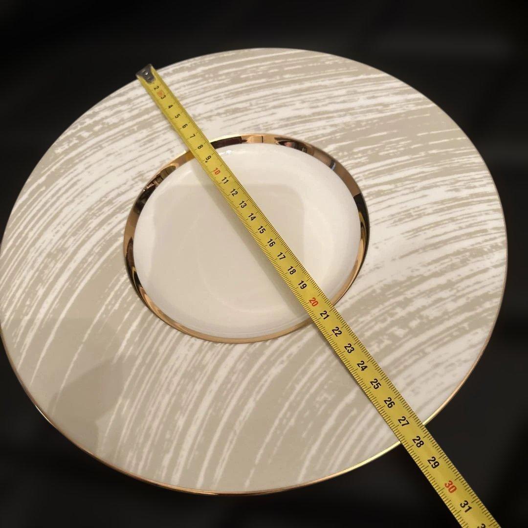 NARUMIナルミストライプ模様 プレート 約27.5cm５枚セット未使用