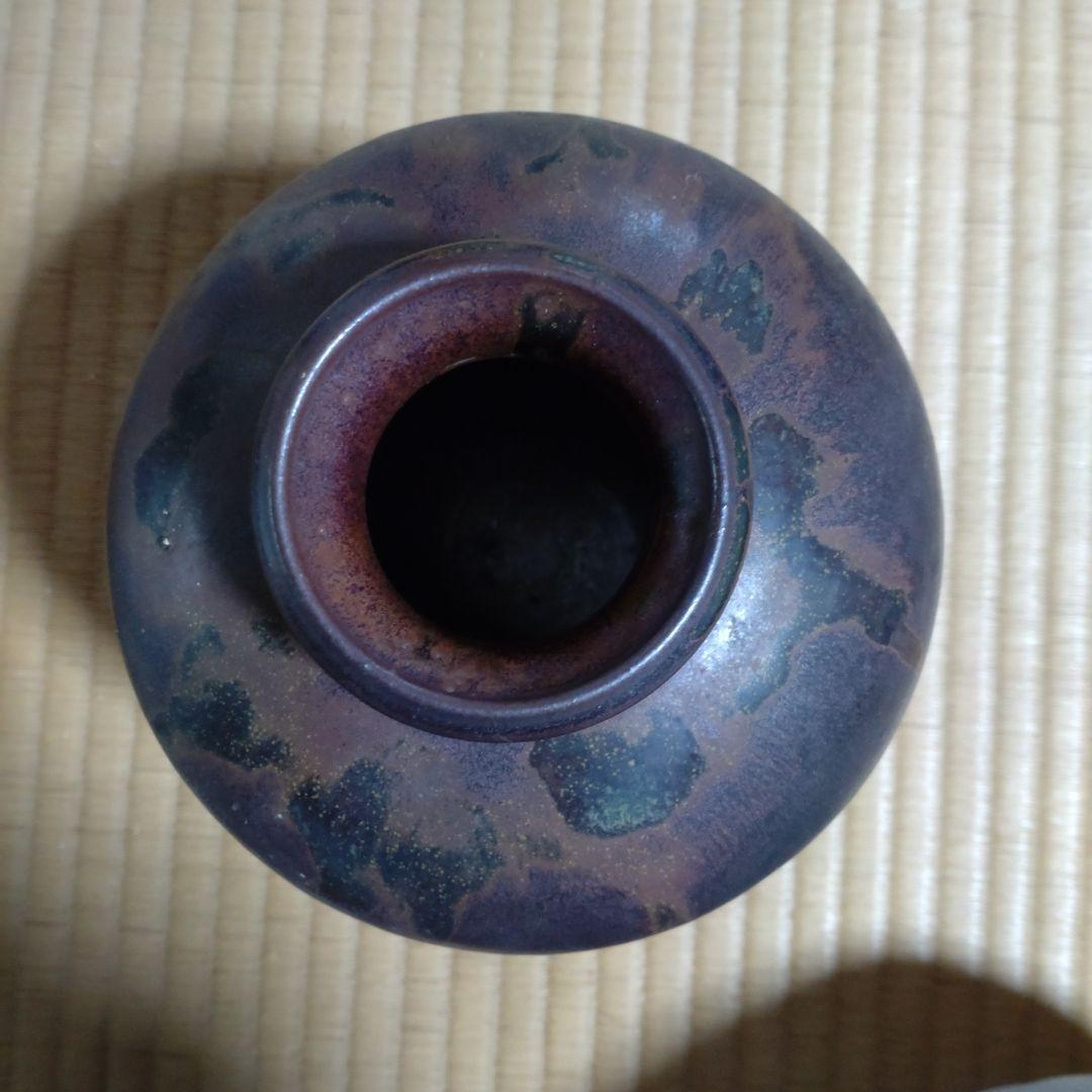 黒色 陶器 花瓶