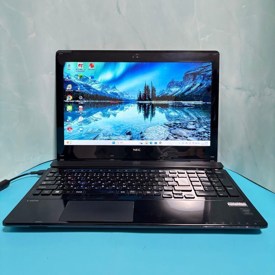 【美品】お買い得LAVIEノートPC★オフィス付！新品SSD＆i3＆メモリ8GB