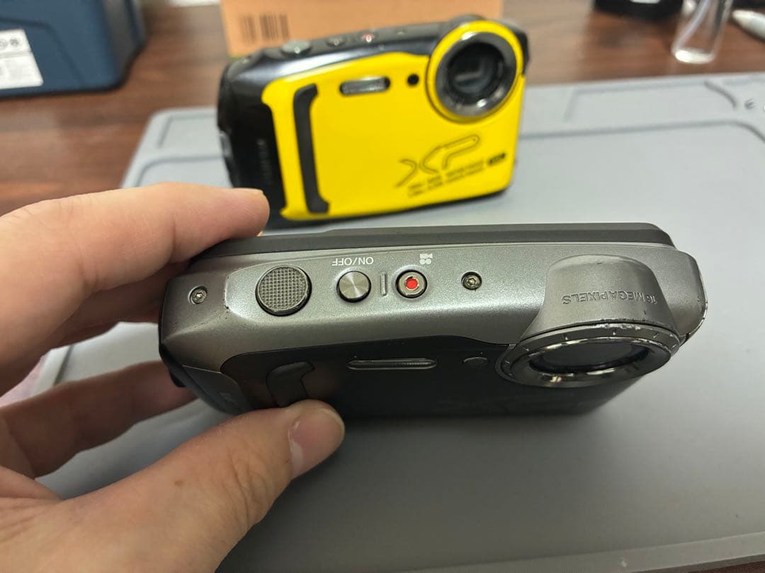 FUJIFILM XP140 黄色グレー2台 防水コンパクトデジタルカメラ