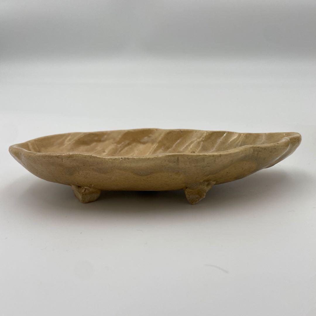 萩焼 向付 葉型 葉形 葉皿 銘々皿 5客 日本料理 料亭 割烹