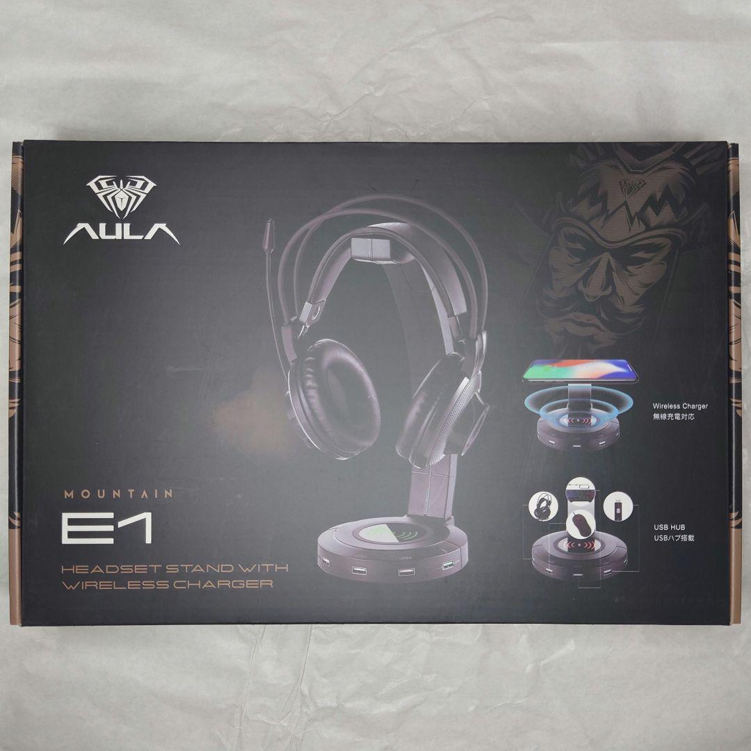 ​【新品未使用】AULA ゲーミングヘッドセット ヘッドホンスタンド 2点セット