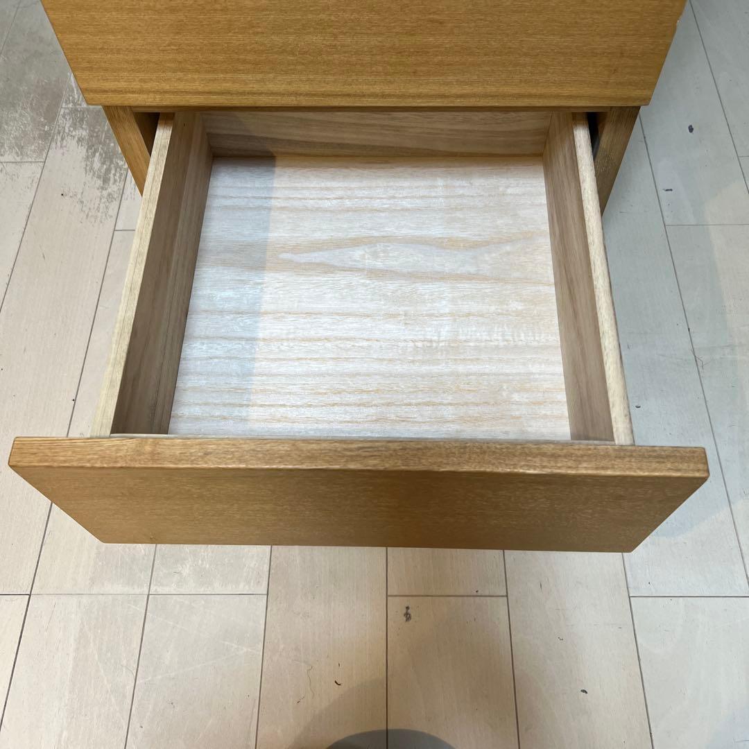 廃盤　無印良品　MUJI　チェスト　 オーク材　木製　4段　引き出し収納　北欧