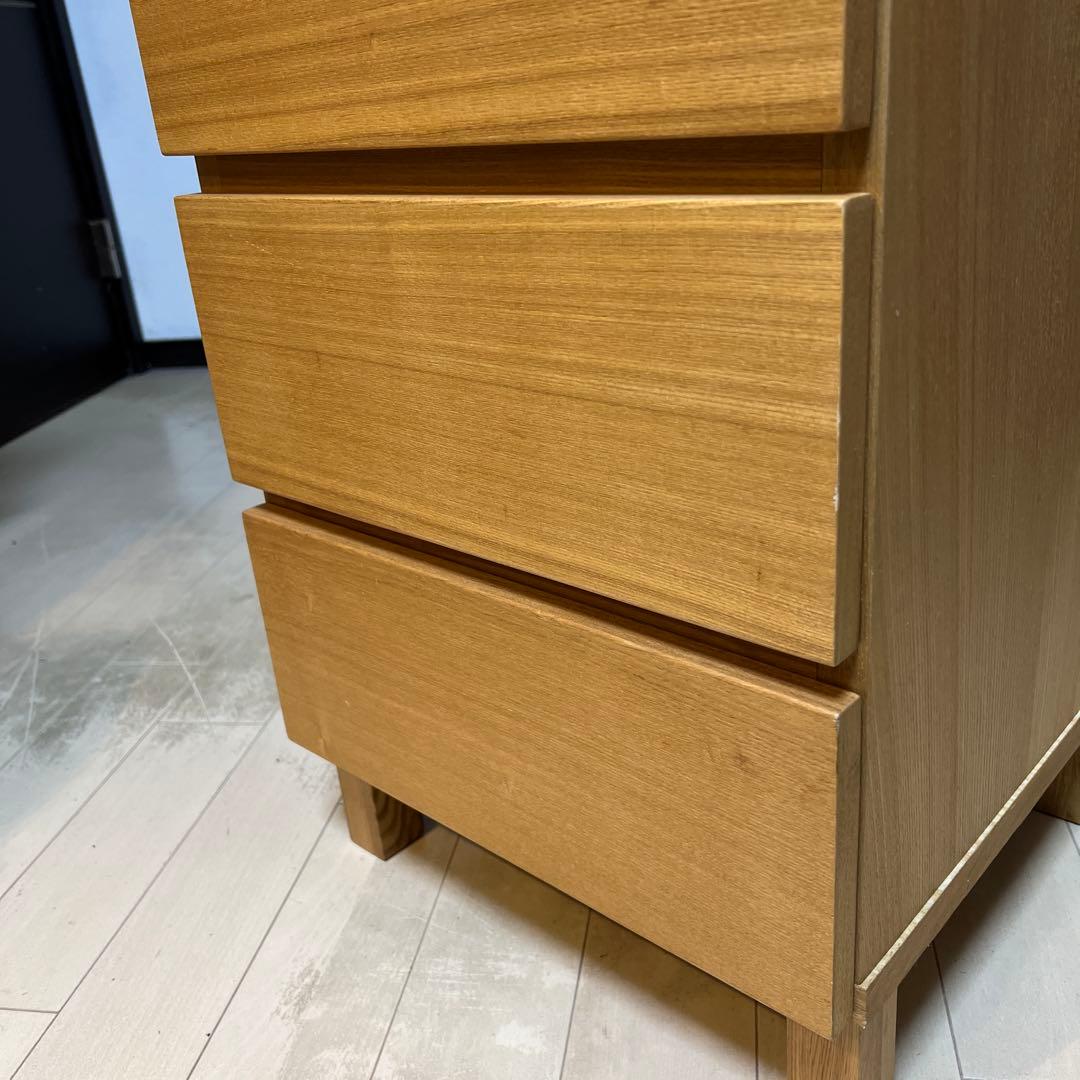 廃盤　無印良品　MUJI　チェスト　 オーク材　木製　4段　引き出し収納　北欧