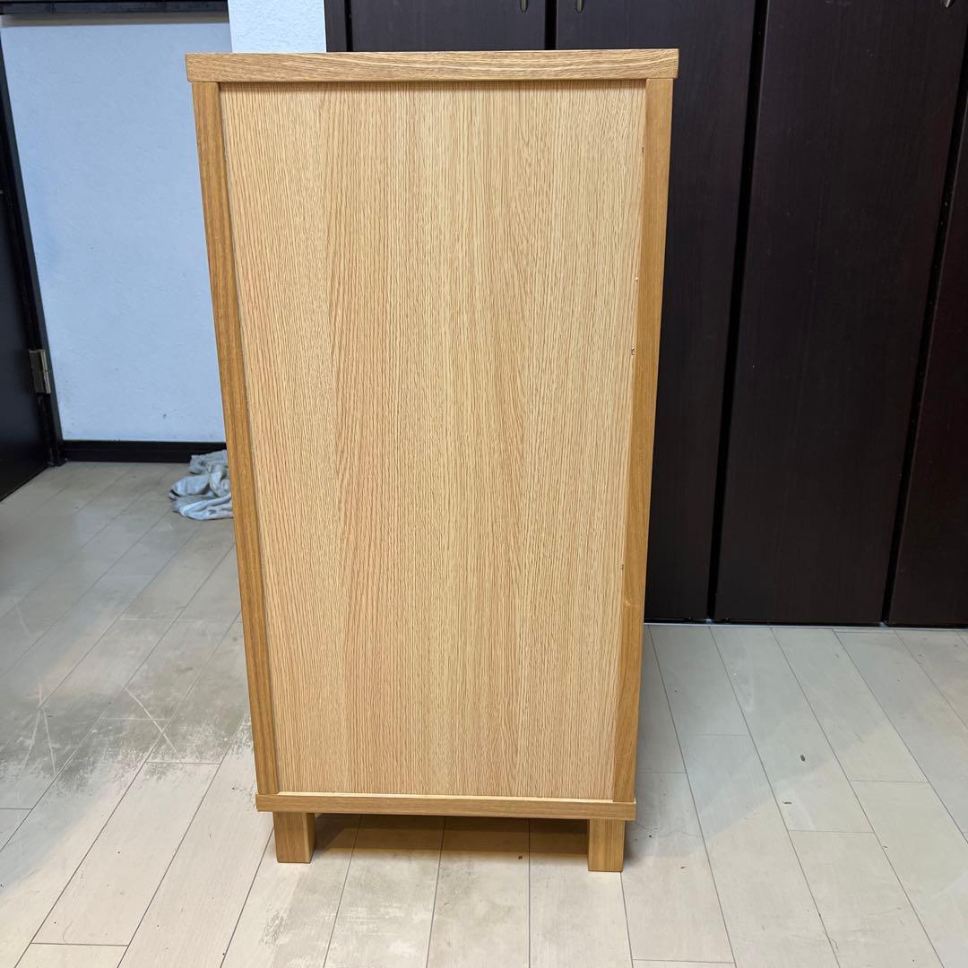廃盤　無印良品　MUJI　チェスト　 オーク材　木製　4段　引き出し収納　北欧