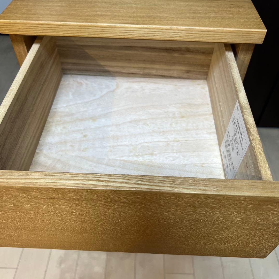 廃盤　無印良品　MUJI　チェスト　 オーク材　木製　4段　引き出し収納　北欧