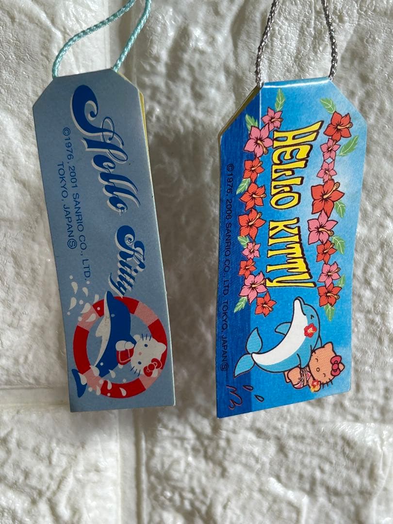 ご当地キティ 【水族館限定】 3点セット ペア根付 日焼けキティ 未開封品