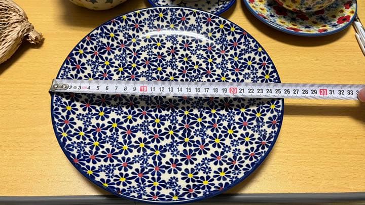 ポーリッシュポタリー プレート2枚セット