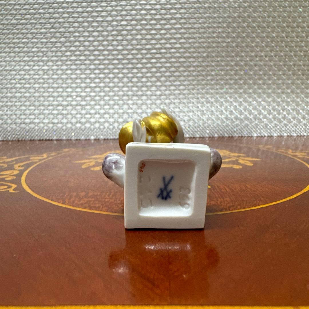 ★マイセン★ミュージッククラウン★【 チューバ 】★7 ㎝★新品未使用★一級品★