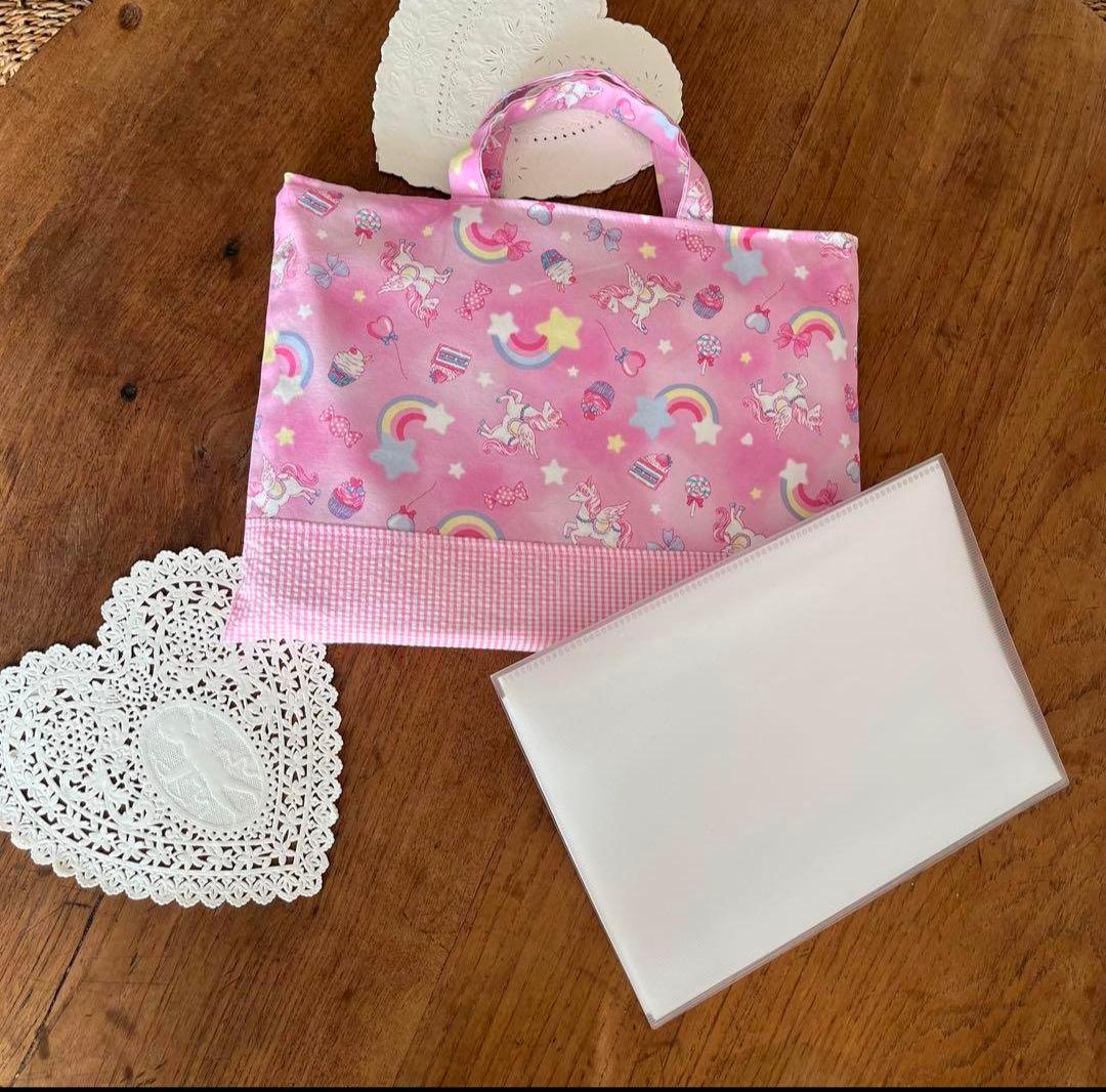 入園入学3点セット　ゆめかわユニコーン3点セット♡女の子