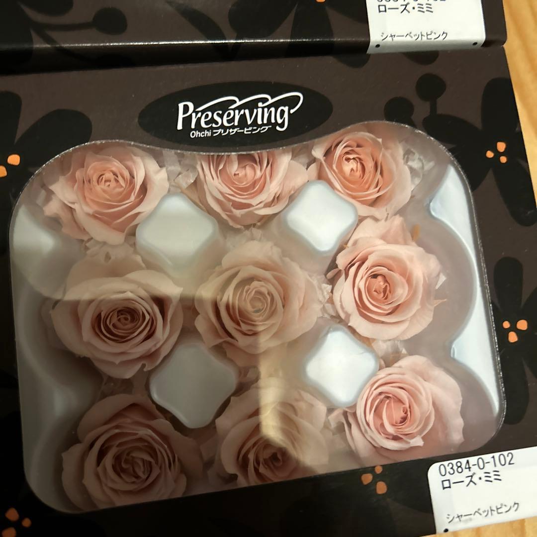 プリザーブドフラワー 花材(No.20)　ローズ　12個