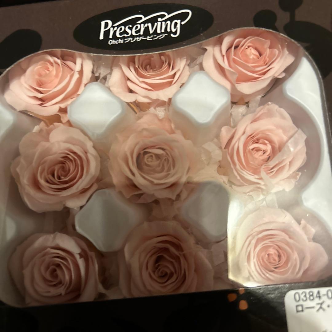 プリザーブドフラワー 花材(No.20)　ローズ　12個