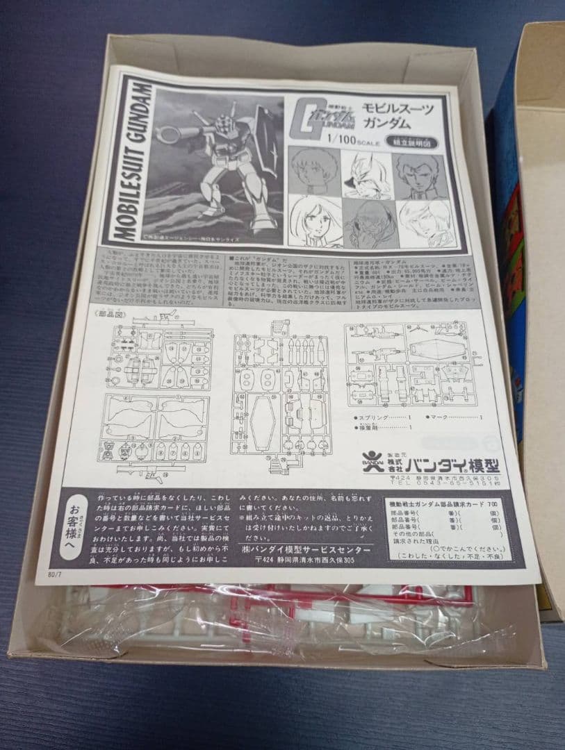 し*君様 バンザイマーク　機動戦士ガンダム　1/100 ガンダム　未開封・未組立