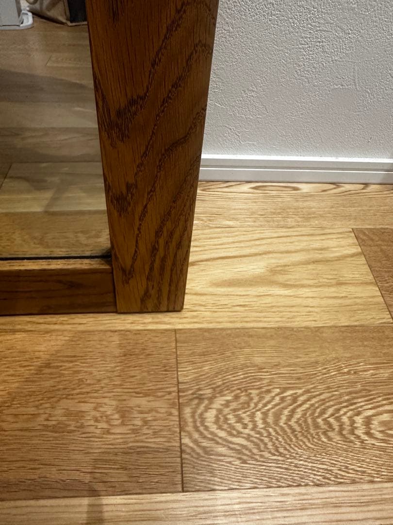 Unico 姿見　オーク製スタンドミラー 幅600mm 高さ1600mm