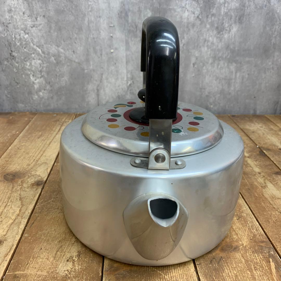 2F 【新品未使用・箱付】昭和レトロ 三協アルミ 笛吹きケトル 3.0L 廃盤