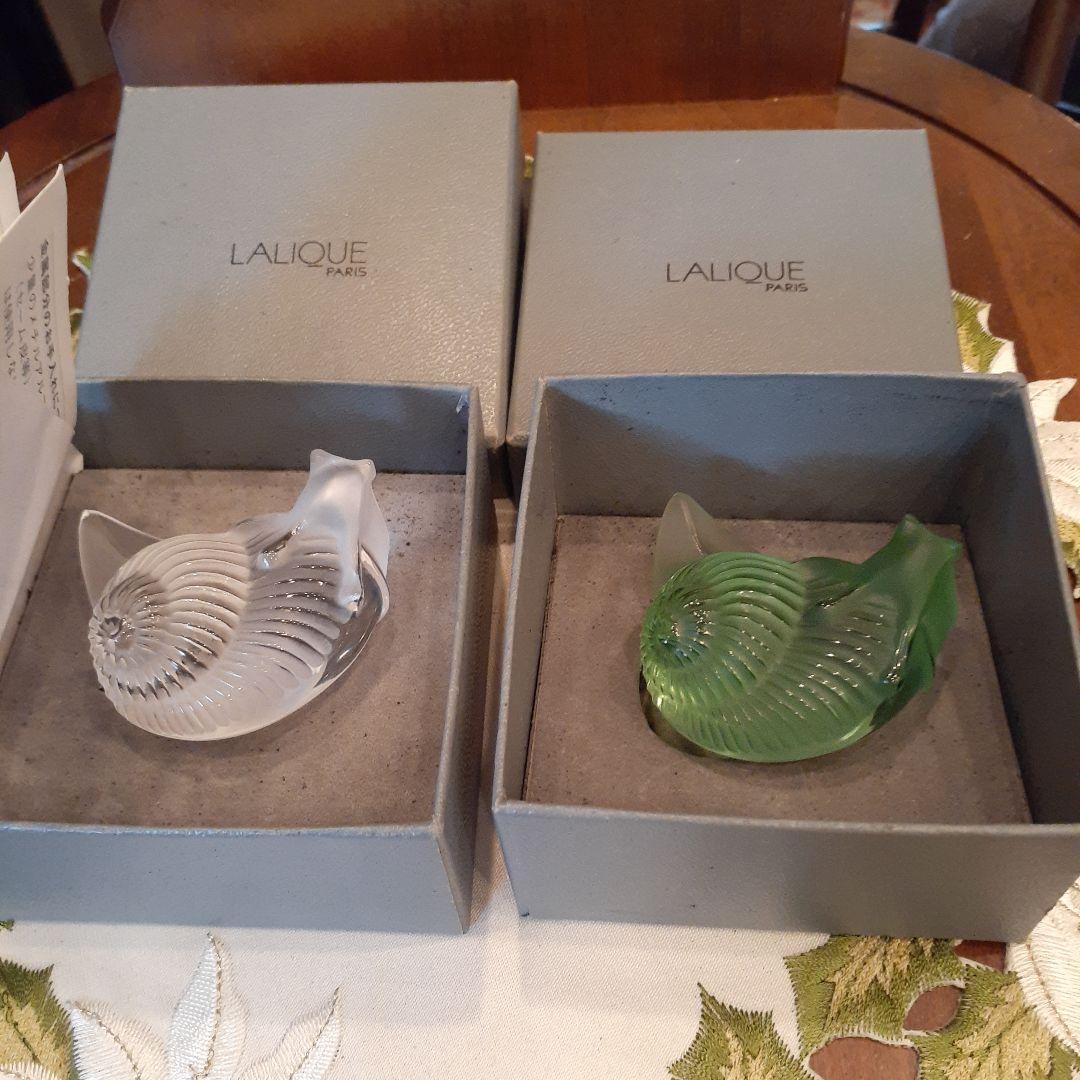 LALIQU、カタツムリの置物、新品未使用品です✨