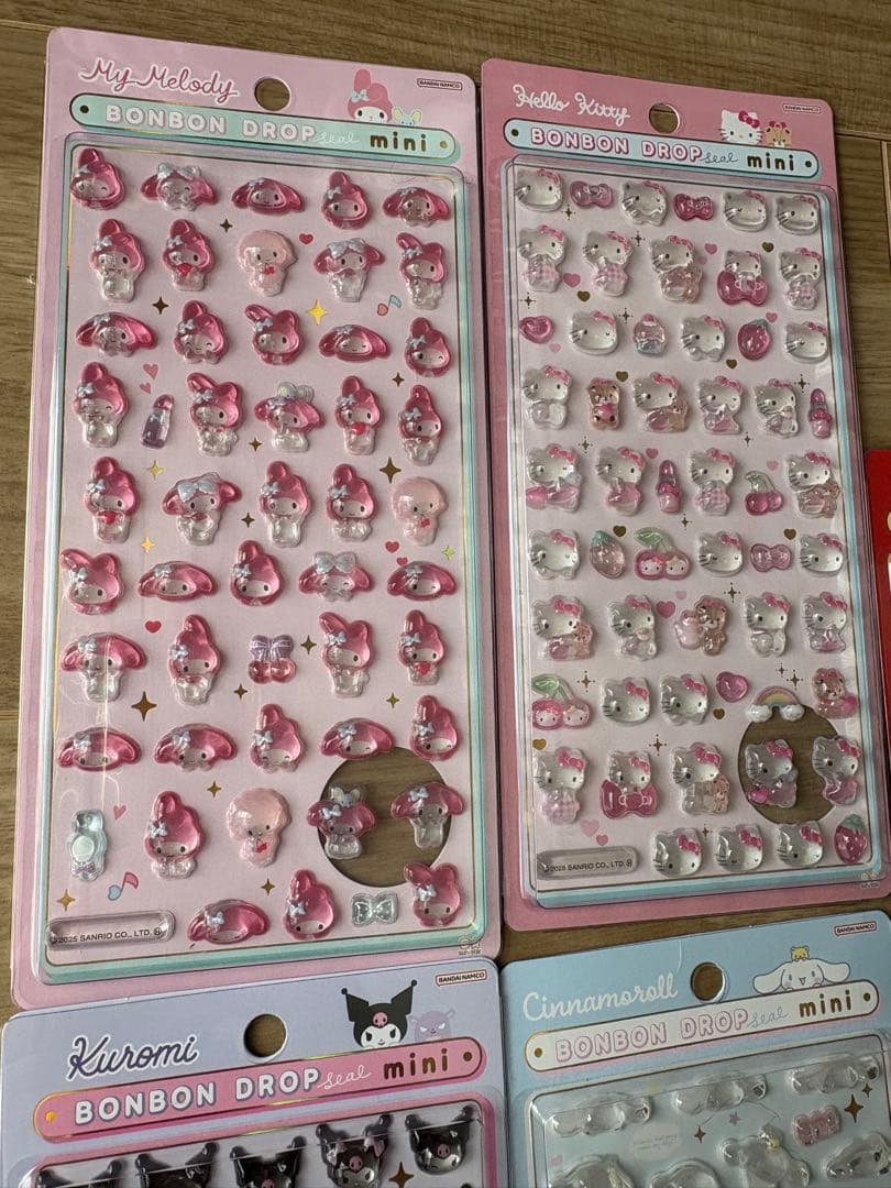 サンリオボンボンドロップミニ クロミ　キティ　マイメロ　シナモ