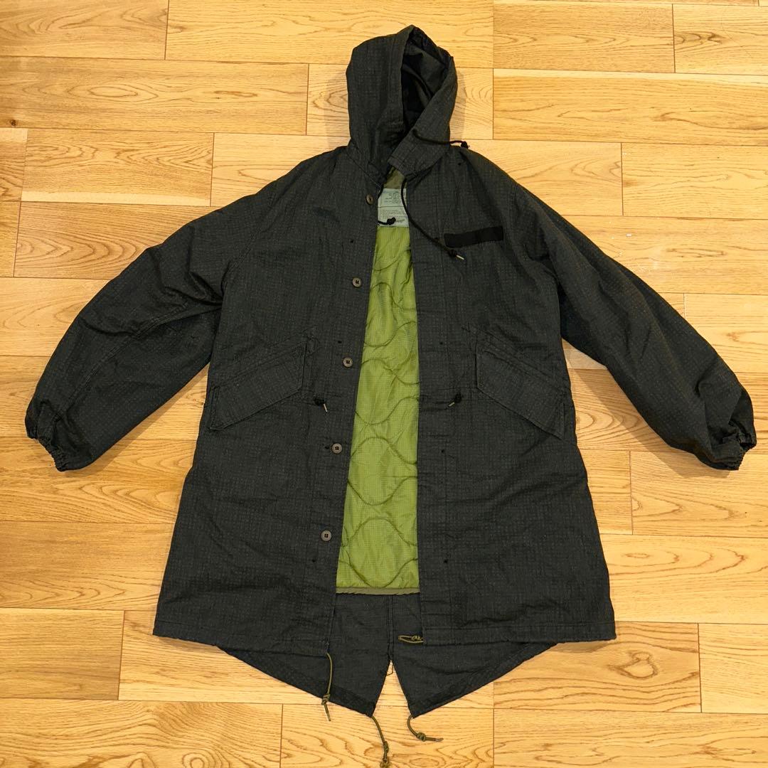 米軍実物 ナイトカモパーカー 後染め キルティングライナー付き Medium