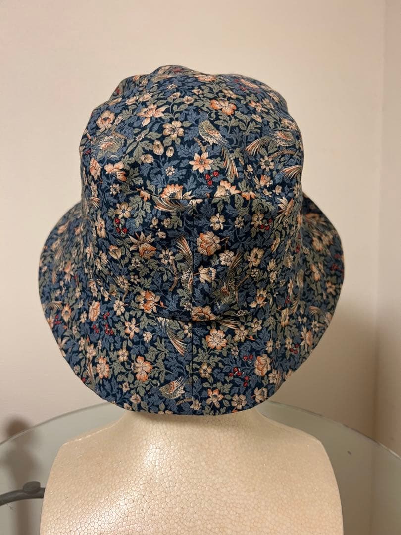 帽子　リバーシブル　④青