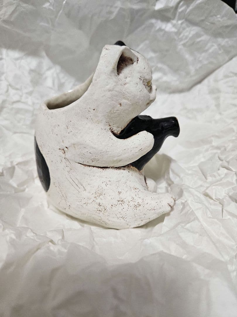 白亜器　猫徳利&お猪口セット