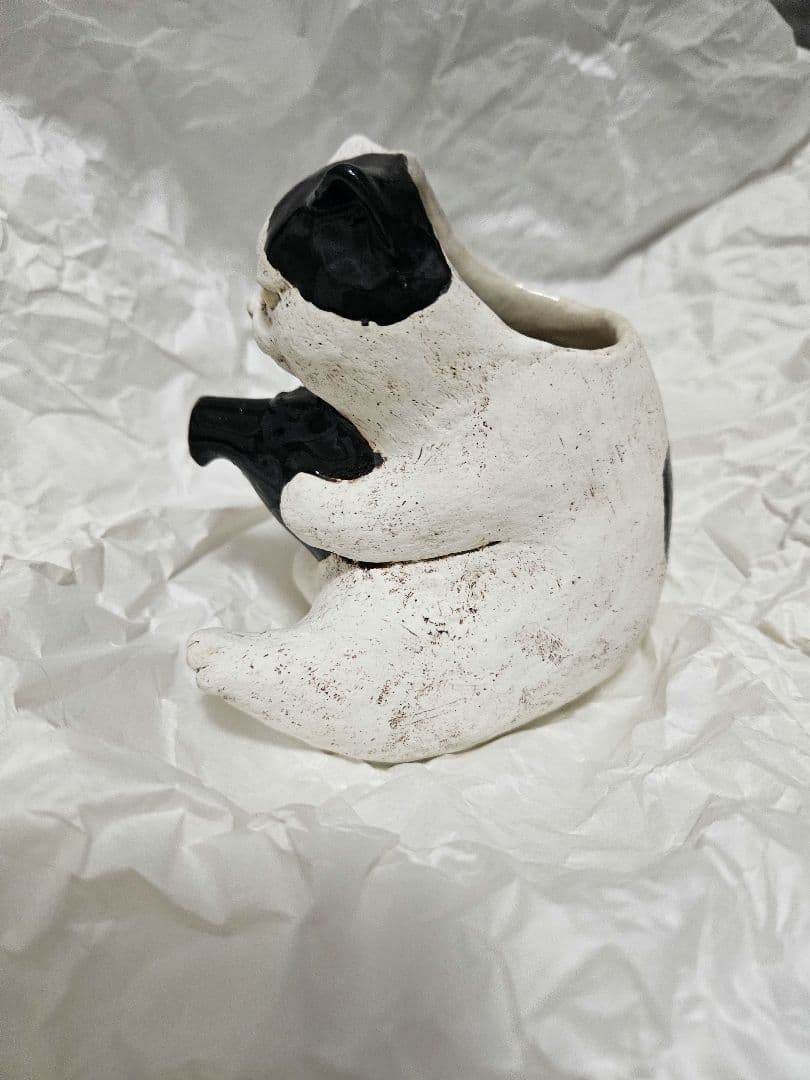 白亜器　猫徳利&お猪口セット