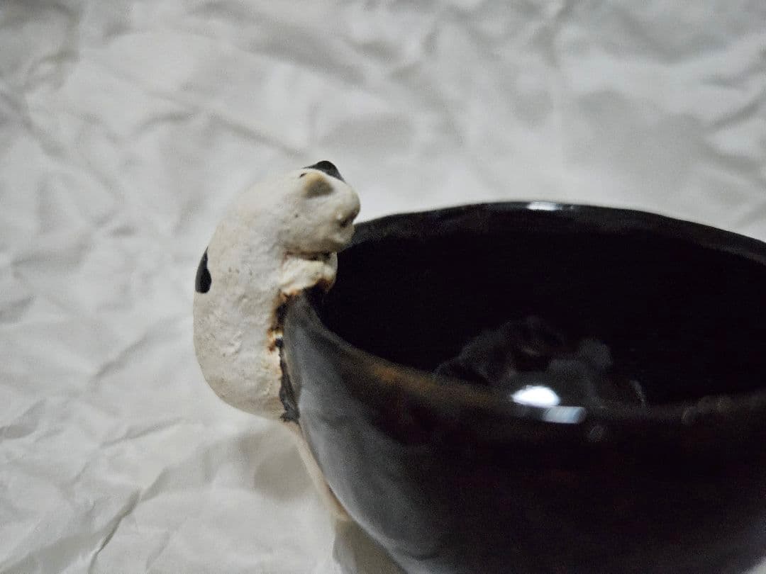 白亜器　猫徳利&お猪口セット