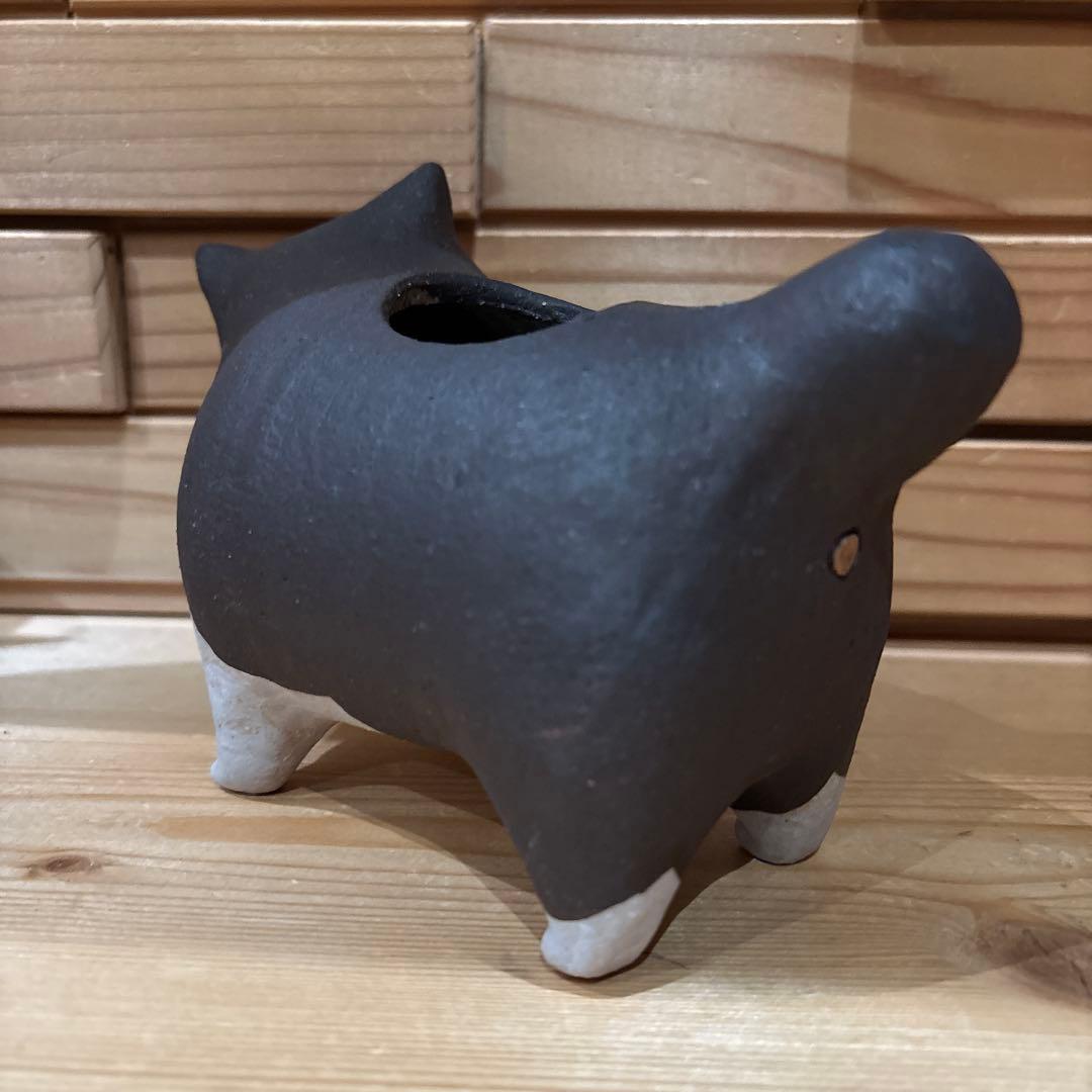 レア かとうゆみ ねこの置物 陶芸