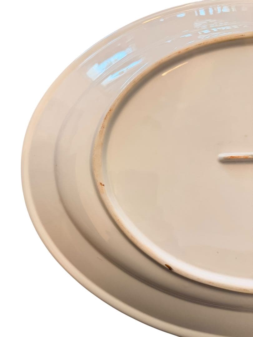 ベンジャロン 大皿 ハンドペイント 飾り皿 マイセン風　手書き