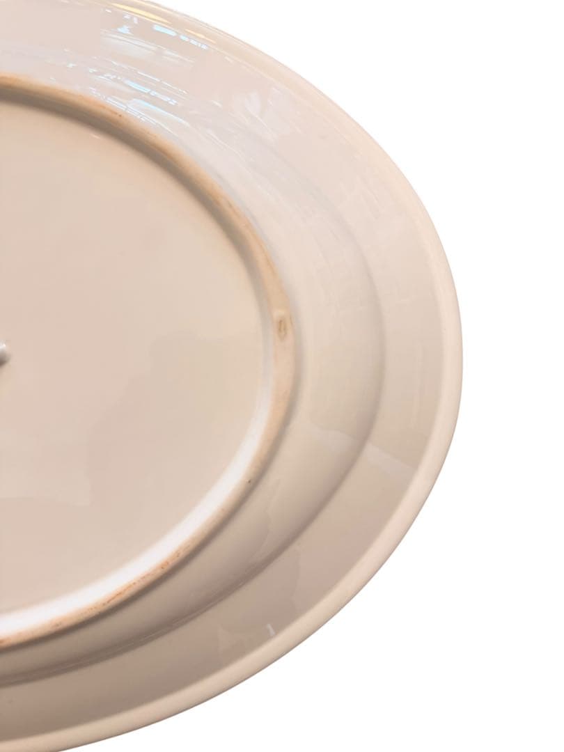 ベンジャロン 大皿 ハンドペイント 飾り皿 マイセン風　手書き