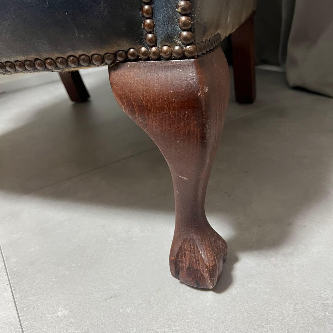 ヴィンテージ　ウイングバックシングルソファ　アームチェア　英国　アンティーク