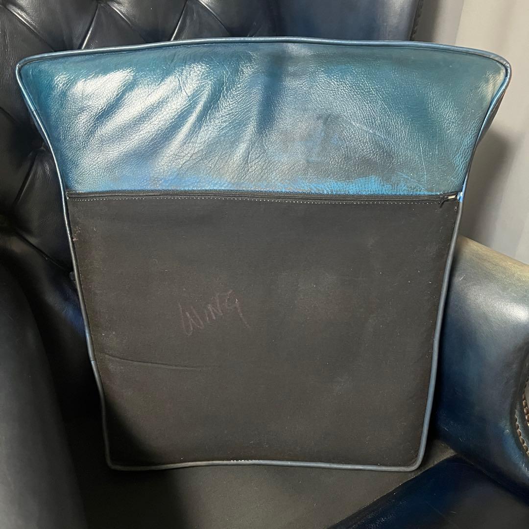 ヴィンテージ　ウイングバックシングルソファ　アームチェア　英国　アンティーク