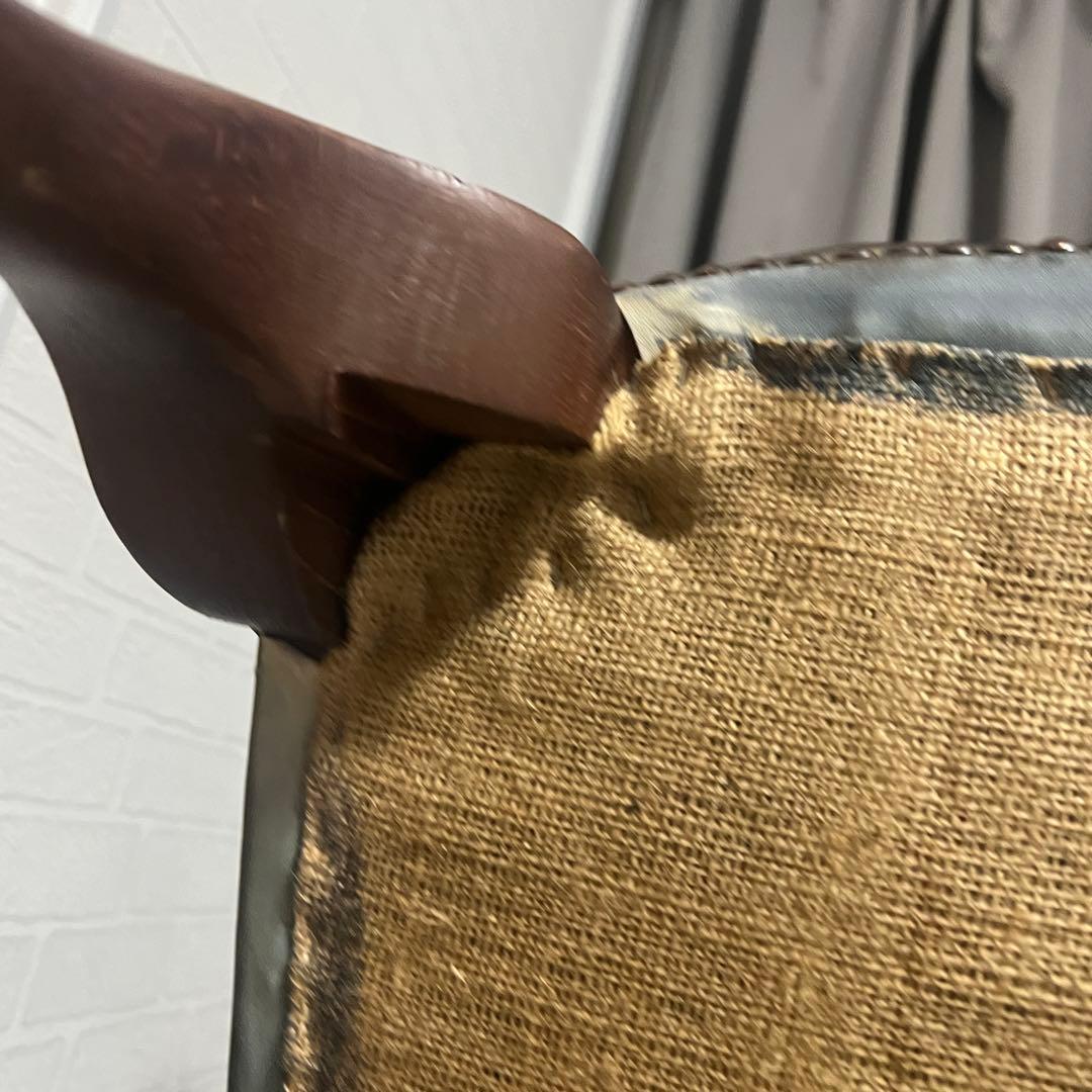 ヴィンテージ　ウイングバックシングルソファ　アームチェア　英国　アンティーク