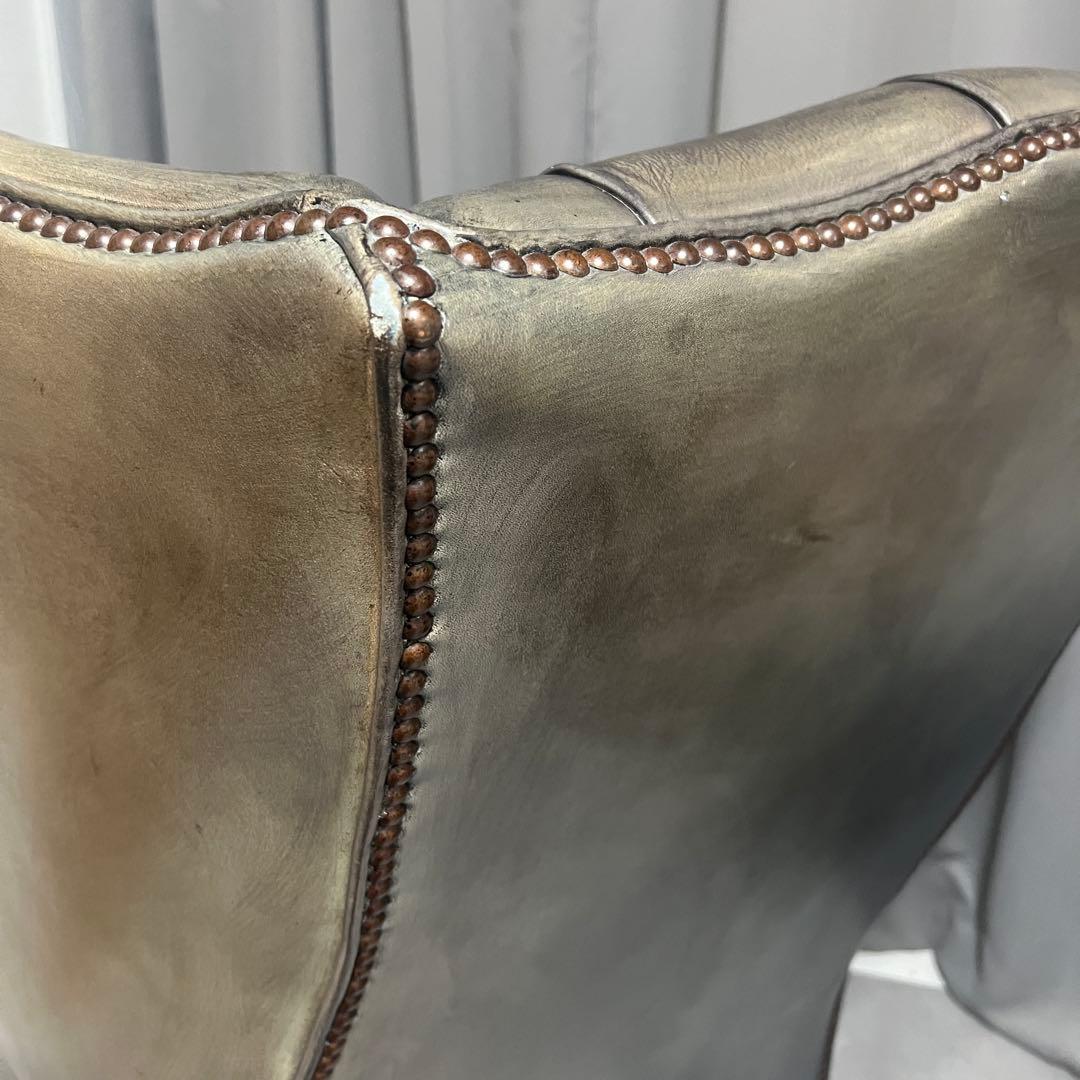 ヴィンテージ　ウイングバックシングルソファ　アームチェア　英国　アンティーク