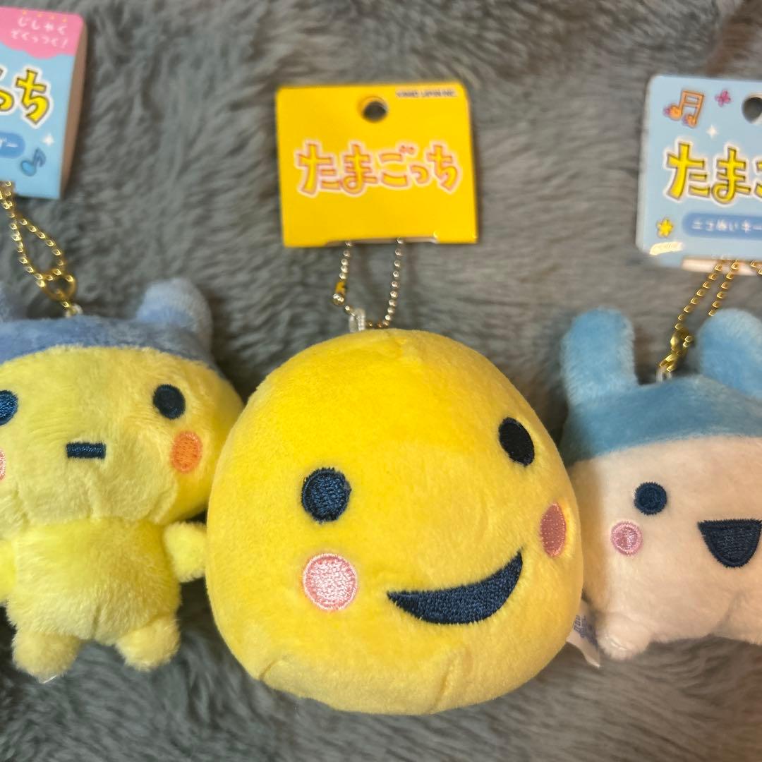 正規品新品未使用　たまごっち　ニコぬいキーホルダー　まめっち　みみっち　まるっち