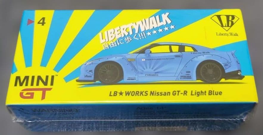 MINI GT　LB日産GT-R Light Blue初期カラーモデル 未開封品