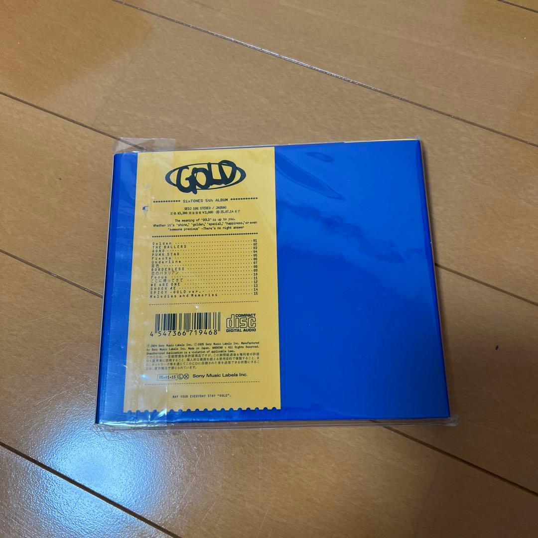 SixTONES GOLD アルバム 3形態セット おまけなし