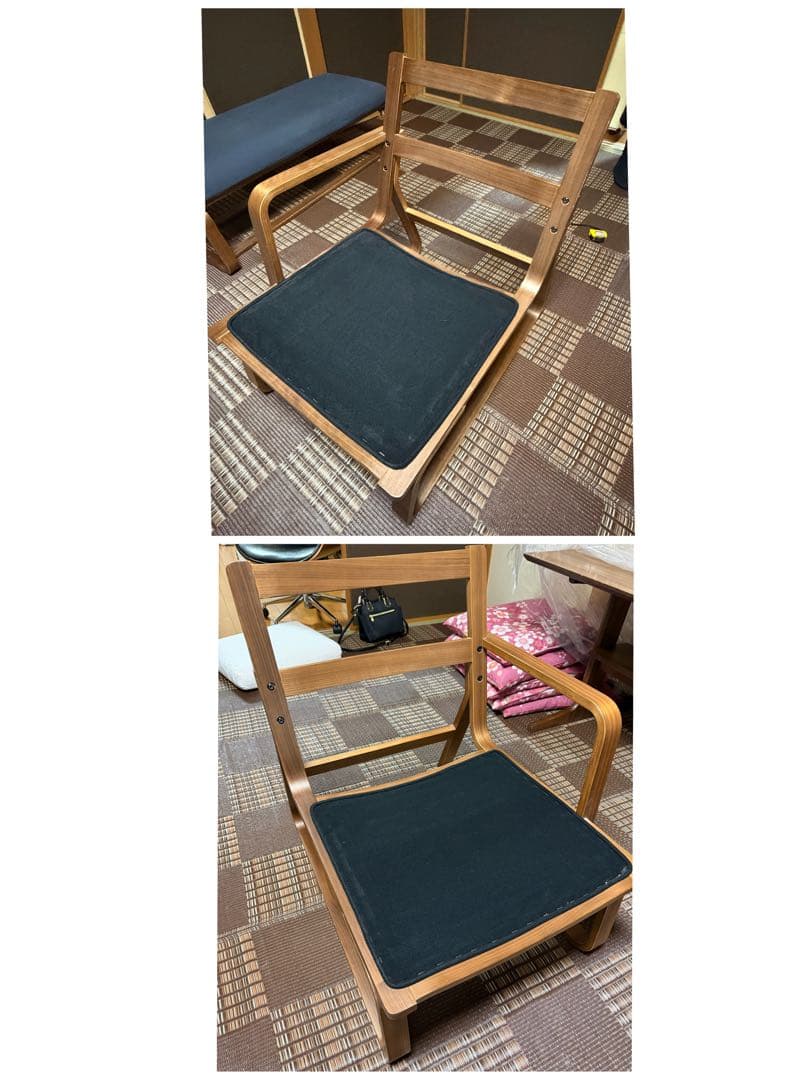 ゆゆゆ無印良品リビングでもダイニングでもつかえるソファー2脚セット