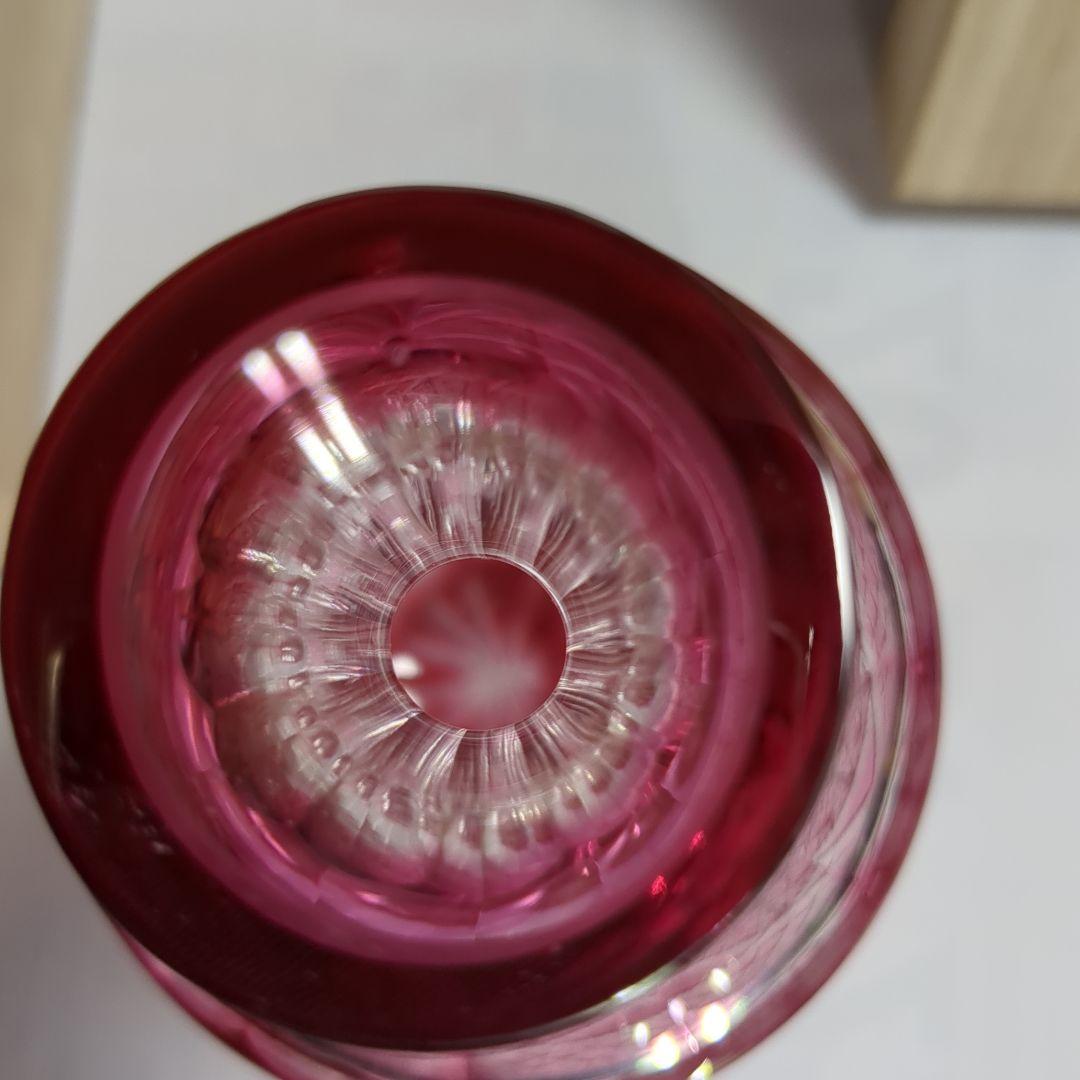 薩摩キリコ菊かごめ徳利 山崎ガラス製自宅保管品未使用品
